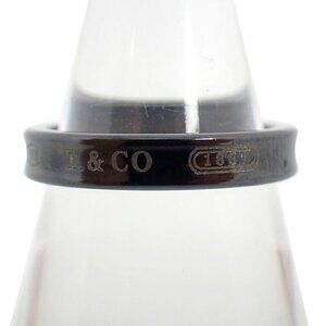 Tiffany Titanium Black 1837 Narrow Ring No